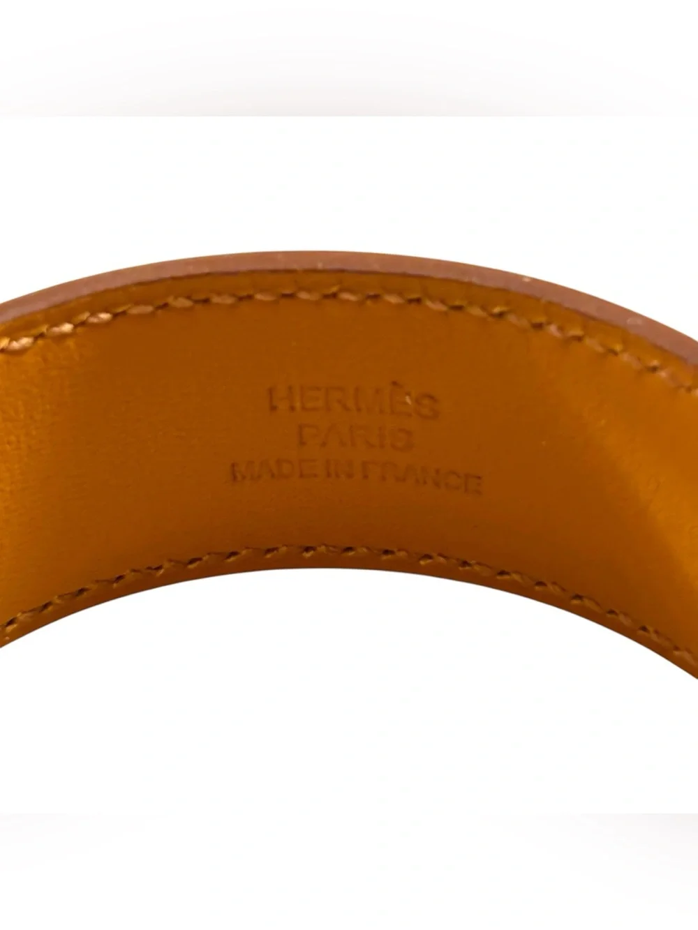 Hermès Collier de Chien 24 CDC Gold (Tan) Epsom Bracelet GHW T2